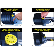 Load image into Gallery viewer, MX Select MX80 Rapid Change Straight Bar and EZ-Curl Bar System With Stand